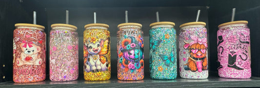 Glitter Snowglobe tumblers